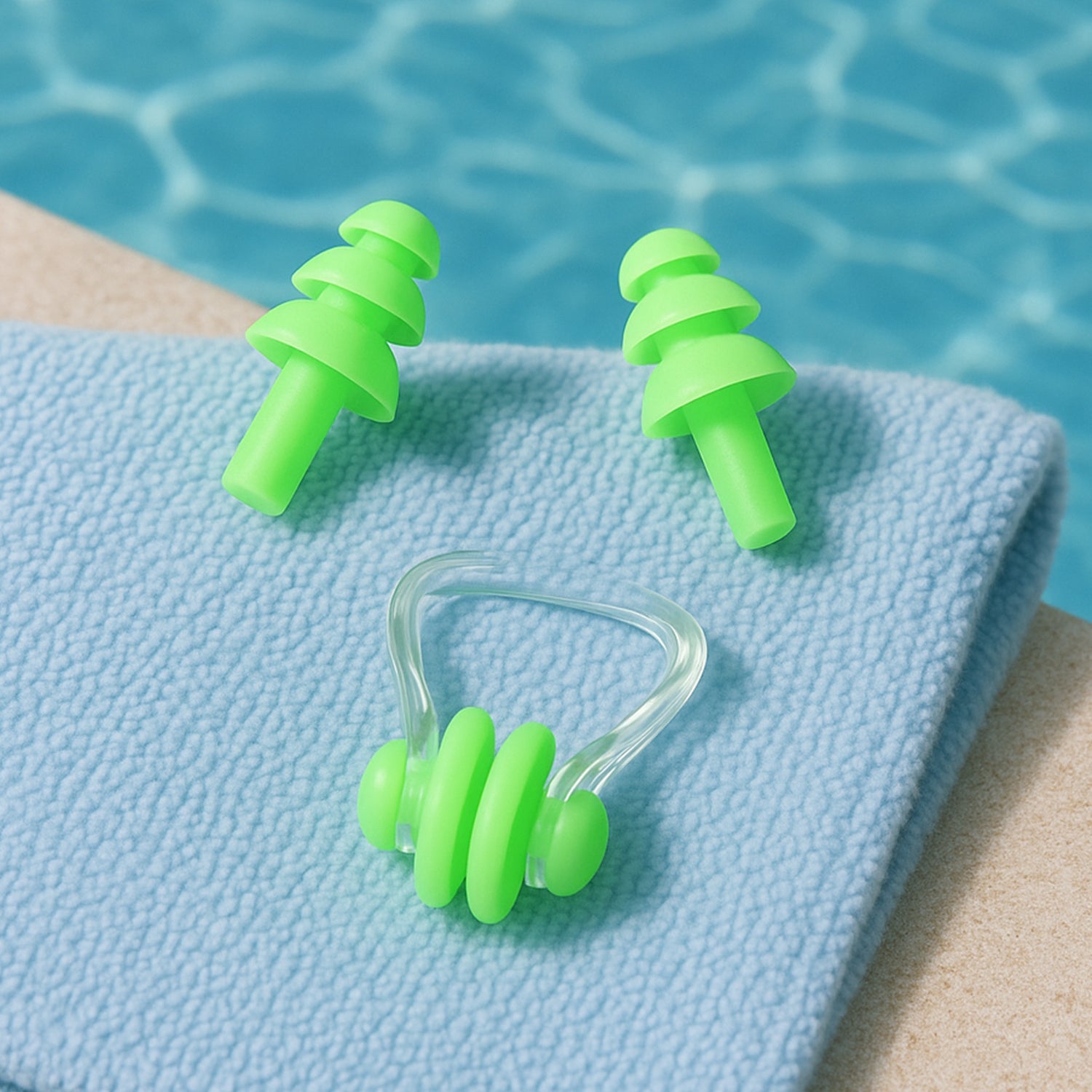 Swimming Earplugs and Nose Clip Set Swimming Earplugs and Nose Clip Set